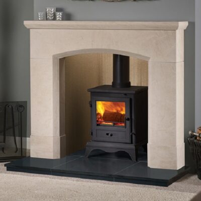 Olvera Corinthian Stone Mantel