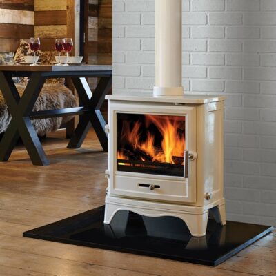 The Bassington Skirted Enamel ECO Stove By Capital Fireplaces