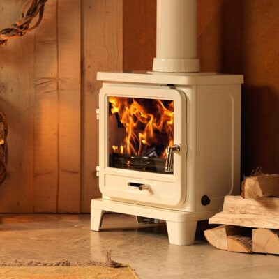 The Vega Edge 200SL Enamel ECO Stove By Capital Fireplaces