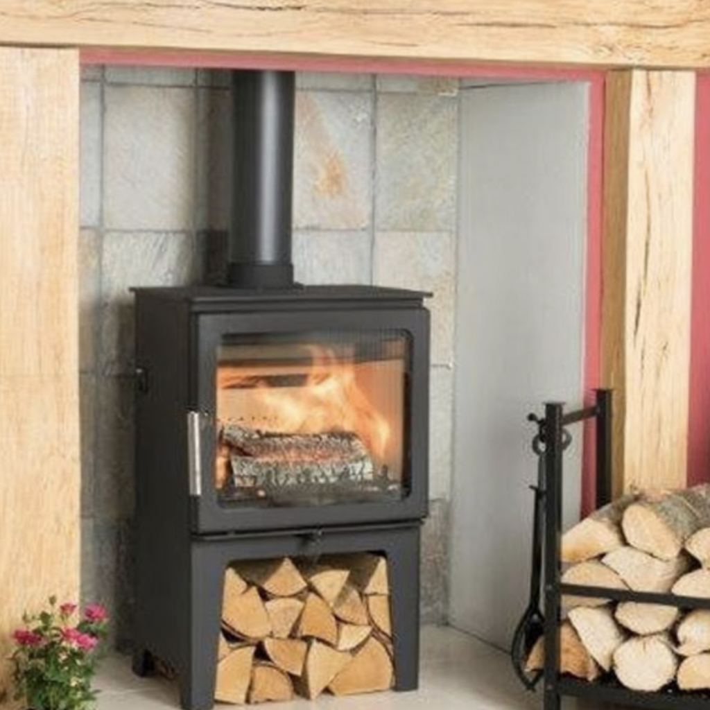 Pickering ECO Stove with Log Store By Town & Country Fires Furniture & Fireplaces Ltd