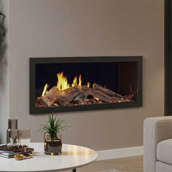 Solution Fires TrueFlame 100 3DX media wall electric fire